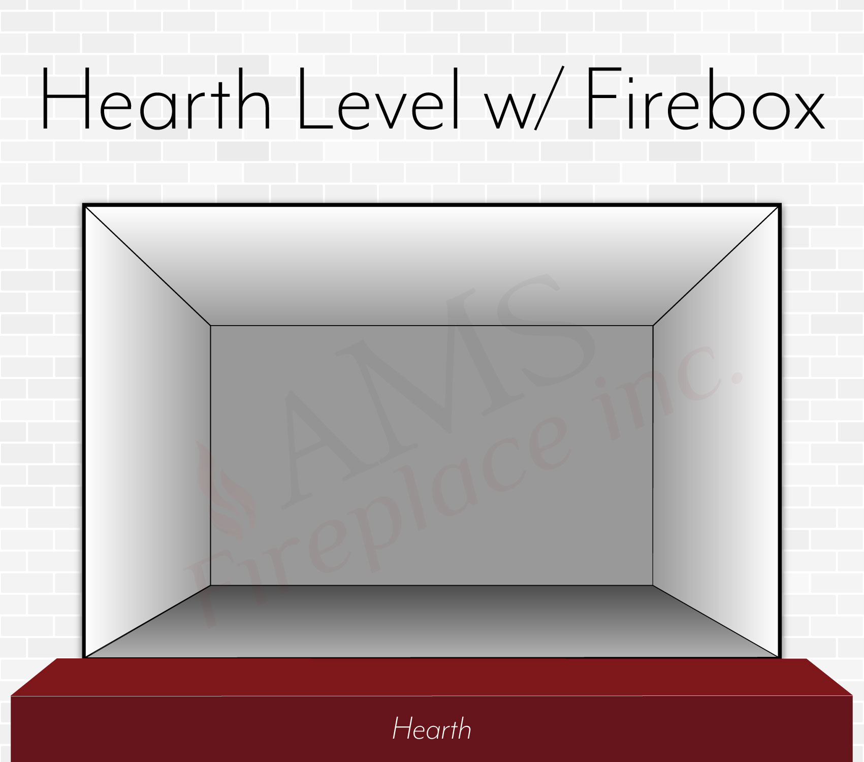 Level Hearth with Firebox