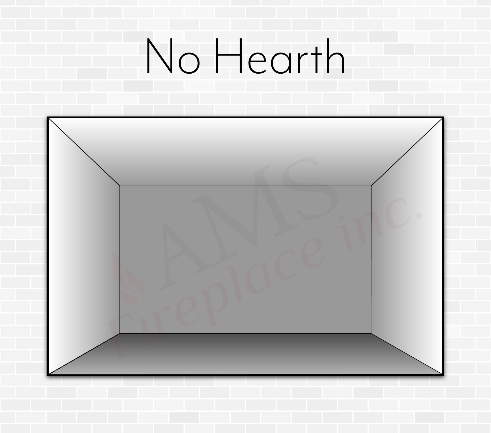 No Hearth Firebox