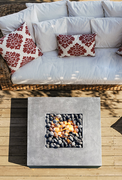 Square Concrete Fire Pit